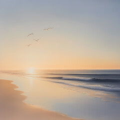 Fototapeta premium Sunrise Tranquility