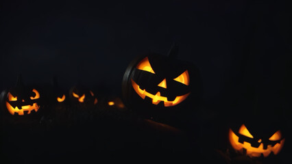 halloween pumpkin on the street