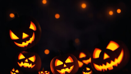 halloween pumpkin on the street