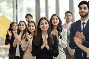 Obraz premium Close-up of a pair of entrepreneurs shaking hands over a deal, startup logos and digital interfaces swirling around them.. Beautiful simple AI generated image in 4K, unique.