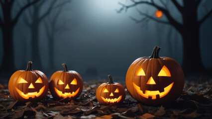 halloween pumpkin on a black background