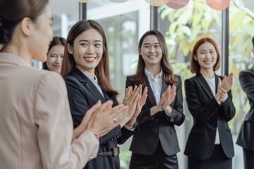 Obraz premium Businessmen making handshake with partner greeting dealin - Generative AI. Beautiful simple AI generated image in 4K, unique.
