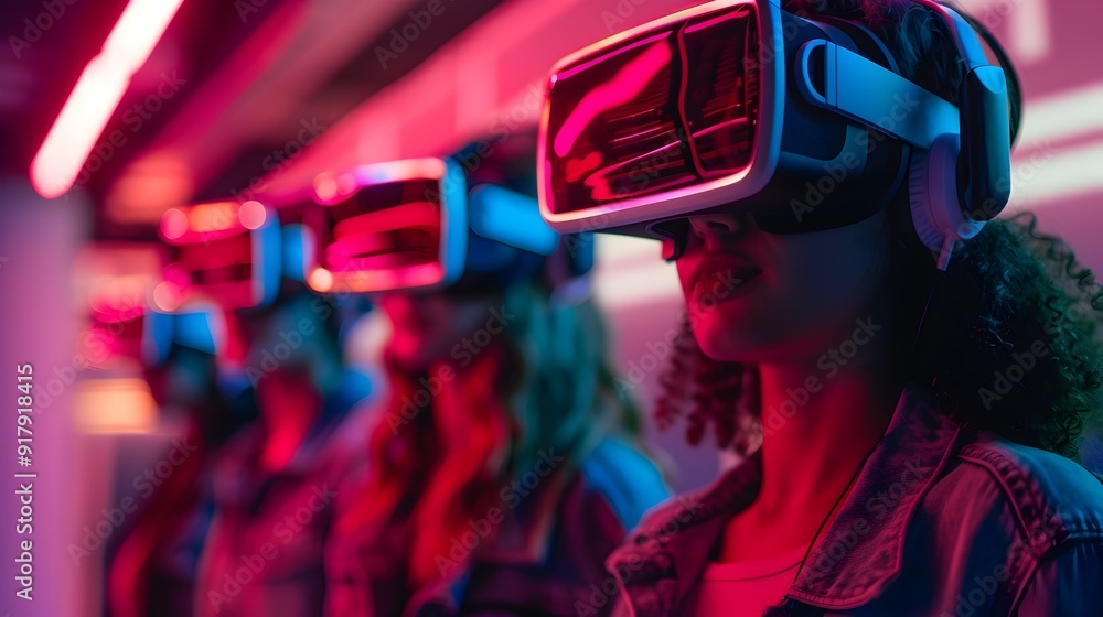 Poster dynamic multiplayer virtual reality gaming with vibrant environments