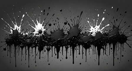 black and white background with stars