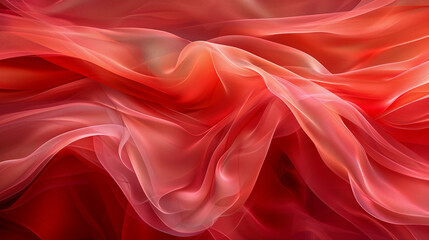 Fototapeta premium Silken Waves in Radiant Red..