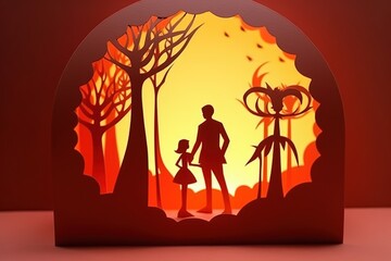 Fathers Day concept. Happy Fathers Day design, Fathers Day party background. Fathers Day Theme Background.