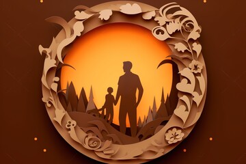 Fathers Day concept. Happy Fathers Day design, Fathers Day party background. Fathers Day Theme Background.