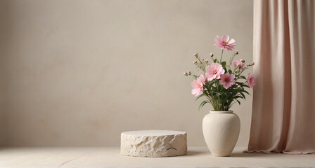 Fototapeta premium flowers in a vase on the table