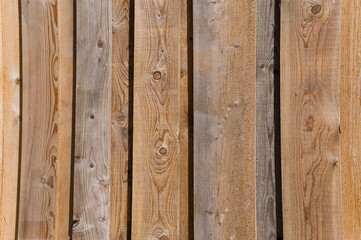 Close-up view of a wooden fence. Background for various uses.