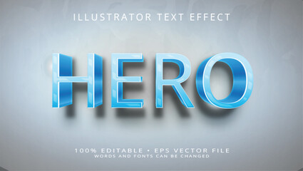 Super Hero 3d Editable Text Effect Comic Style Premium Vector
