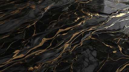 black and gold marble