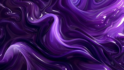 Obraz premium Swirling Purple Abstract Pattern with Vibrant Futuristic Design and Depth