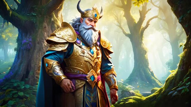 A king of dwarfs in the woods