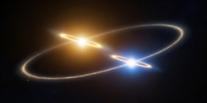 Rigel Blue Supergiant Star Dominating Orion Constellation with Nebulae