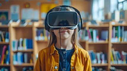 Immersive Virtual Reality Headset for Engaging Educational Experiences with Interactive Lessons and Simulations