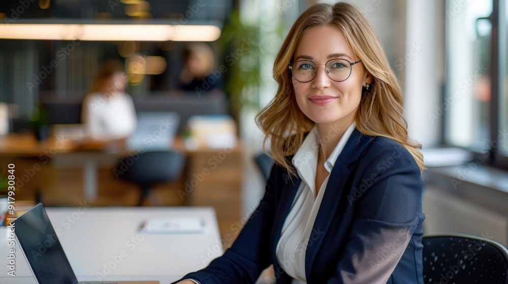 Wall mural The businesswoman in formal attire