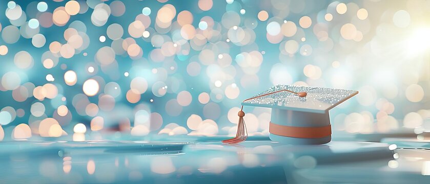 Certificate of excellence, recipient in academic hat, official presentation, institutional setting, spotlight on stage, close-up shot, high definition, prestigious award