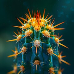 Compelling Macro Photo of Cactus Spine Showcasing Intricate Textures and Patterns