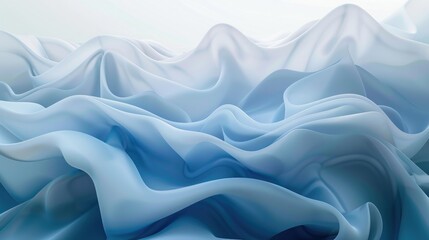 Obraz premium horizontal modern colorful abstract wave background with light gray, strong blue and sky blue colors
