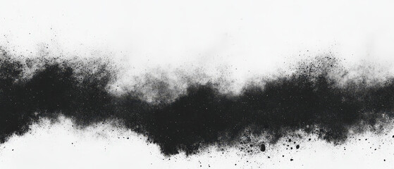 A black line with white background