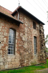 The St. Marien or Rose Church in the small village Elende. It was built in 1419 as a large pilgrimage church dedicated to the Virgin Mary. Elende Bleicherode, district Nordhausen in Thuringia, Germany