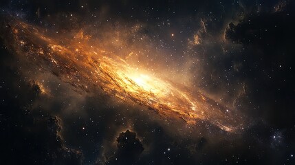A detailed view of a galaxy in deep space, showcasing the vastness and wonder of the cosmos.