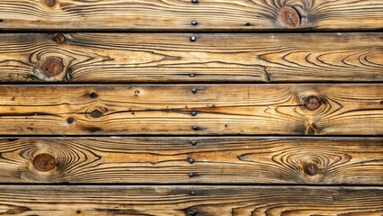 Fototapeta premium Weathered wooden deck boards with cracks and grooves provide a natural, rustic textured background for outdoor or interior design projects and lifestyle photography.
