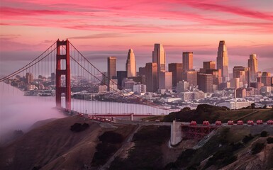 San Francisco, California, USA Skyline.
