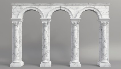 Fototapeta premium Triple Marble Archway
