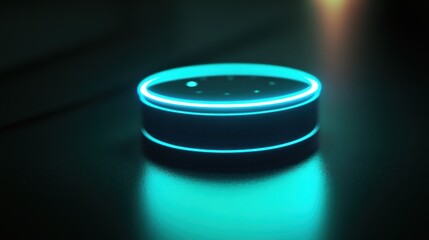 Smart Speaker with Blue Light