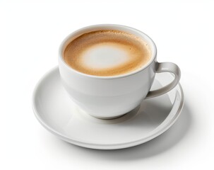Cappuccino on White Background 