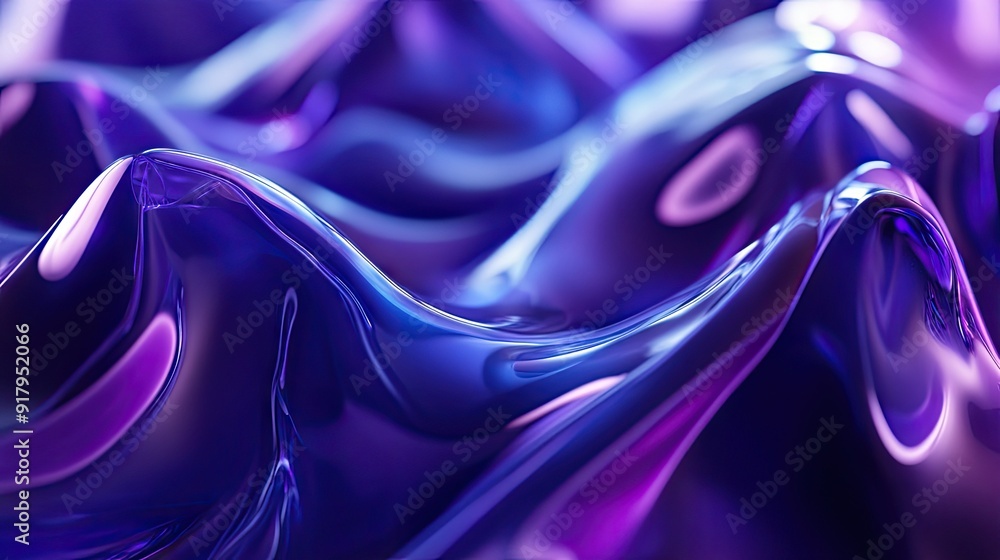 Poster 3d liquid shapes in motion, creating a fluid and dynamic background.