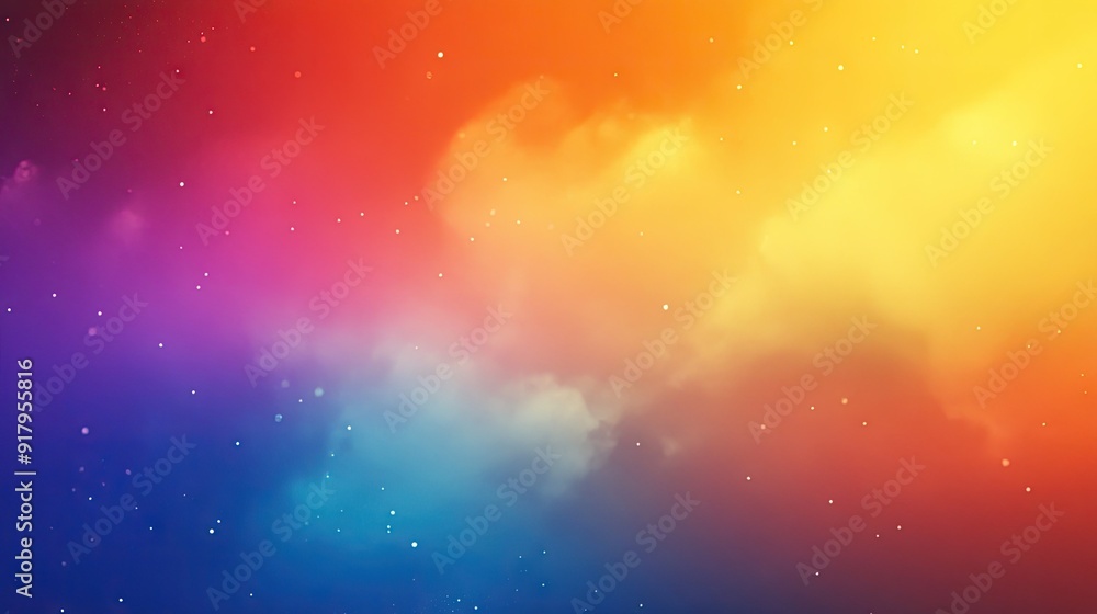 Poster abstract gradient background with a smooth transition from cool to warm colors.