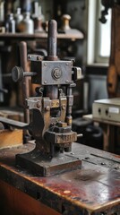Fototapeta premium Detailed Wallpaper of Vintage or Specialized Tools for Workshop