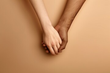 Close-up of hands catching fresh flowing water. Beautiful simple AI generated image in 4K, unique.