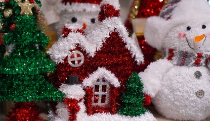 christmas decoration with snowman