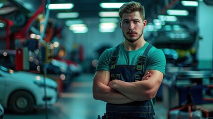 The mechanic in workshop