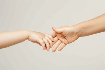 Close-up of hands cradling a small amount of foam with water drops and bubbles against a blue background. Beautiful simple AI generated image in 4K, unique.