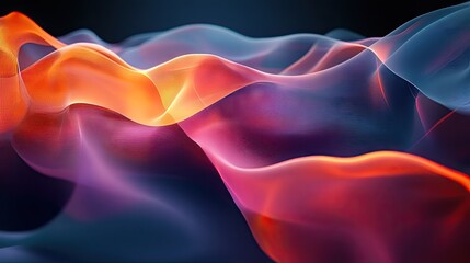 Naklejka premium Complex 3D abstract layers with varying opacity and light interplay.