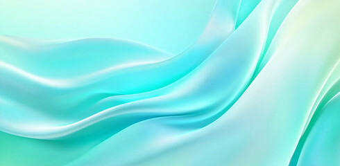 Obraz premium Stylish corrugated dynamic high-end green mixed color fluid gradient abstract background