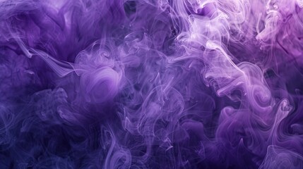 Deep, dark smoke with subtle purple undertones, creating a moody and mysterious abstract background.