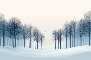Obraz premium trees in the snow
