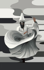 Sufi Darvish religious dance