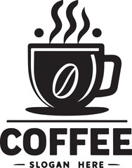 Coffee Shop Logo With Coffee Elements And Coffee Symbol Vector Illustration
