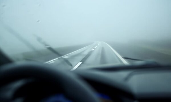 Exploring the impact of fog on road safety and driving tips, hyperrealistic . Video