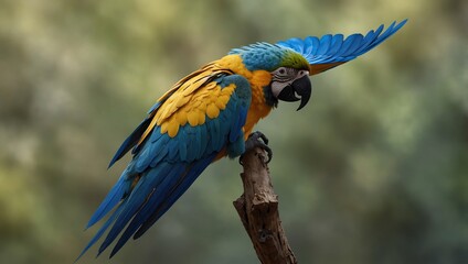 blue and yellow macaw