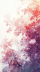 Fototapeta premium Ethereal Floral Fusion: Sophisticated Artistic Nature-Inspired Illustration with Organic Forms and Intricate Patterns. Delicate Pastel Hues Showcase Ethereal Floral Elements and Complex Botanical Text