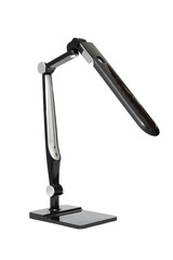 Black table lamp with LEDs isolated on a white background