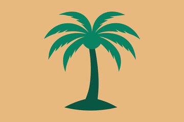 Vector illustration palm tree