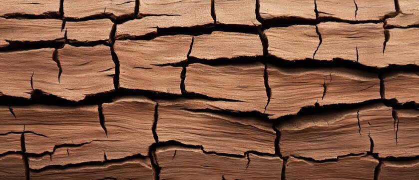 Corky texture of a cork tree bark, with thick, spongy layers and deep cracks